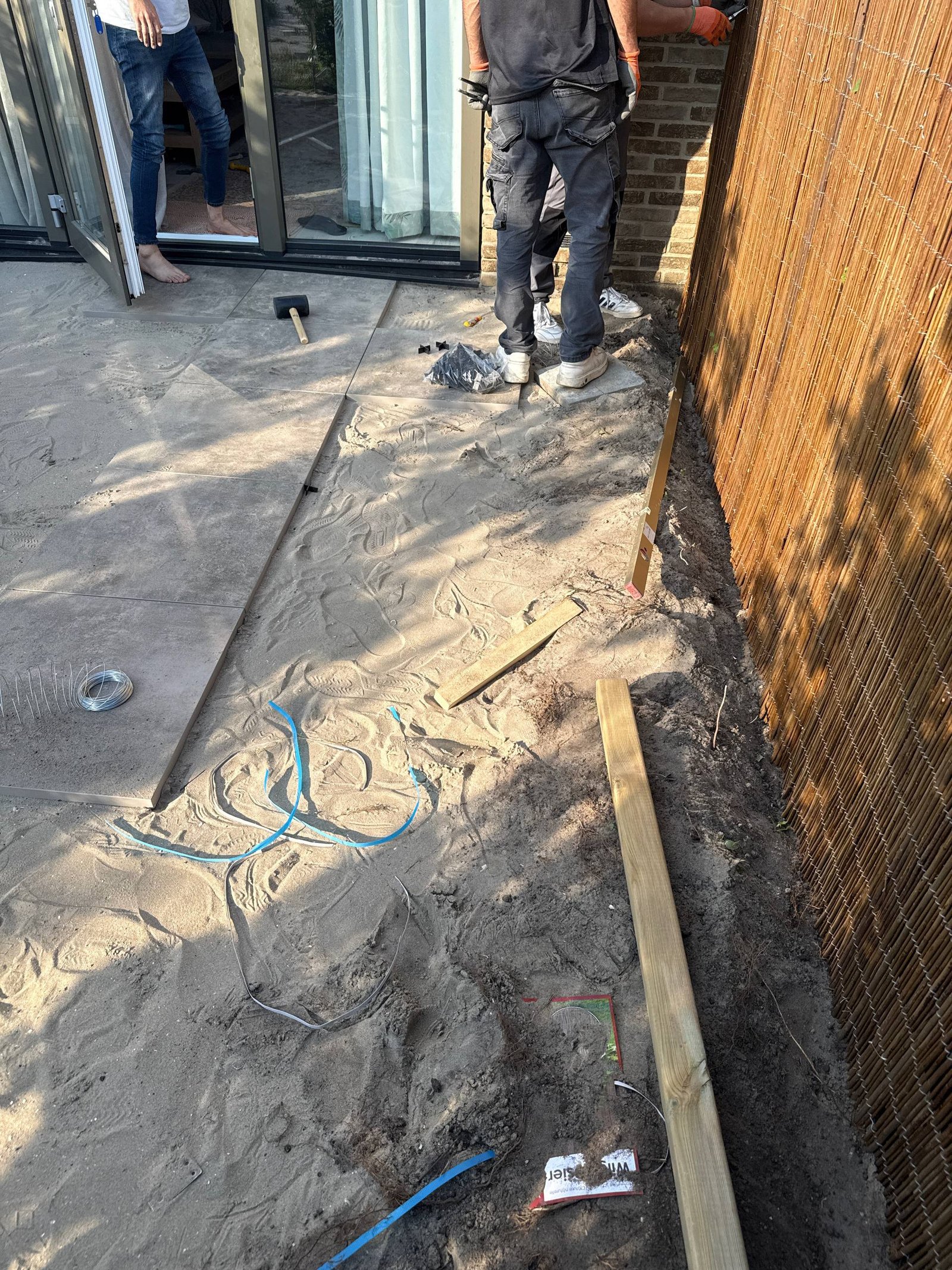 Badkamer aan Dartmoorlaan 41 tijdens de renovatie